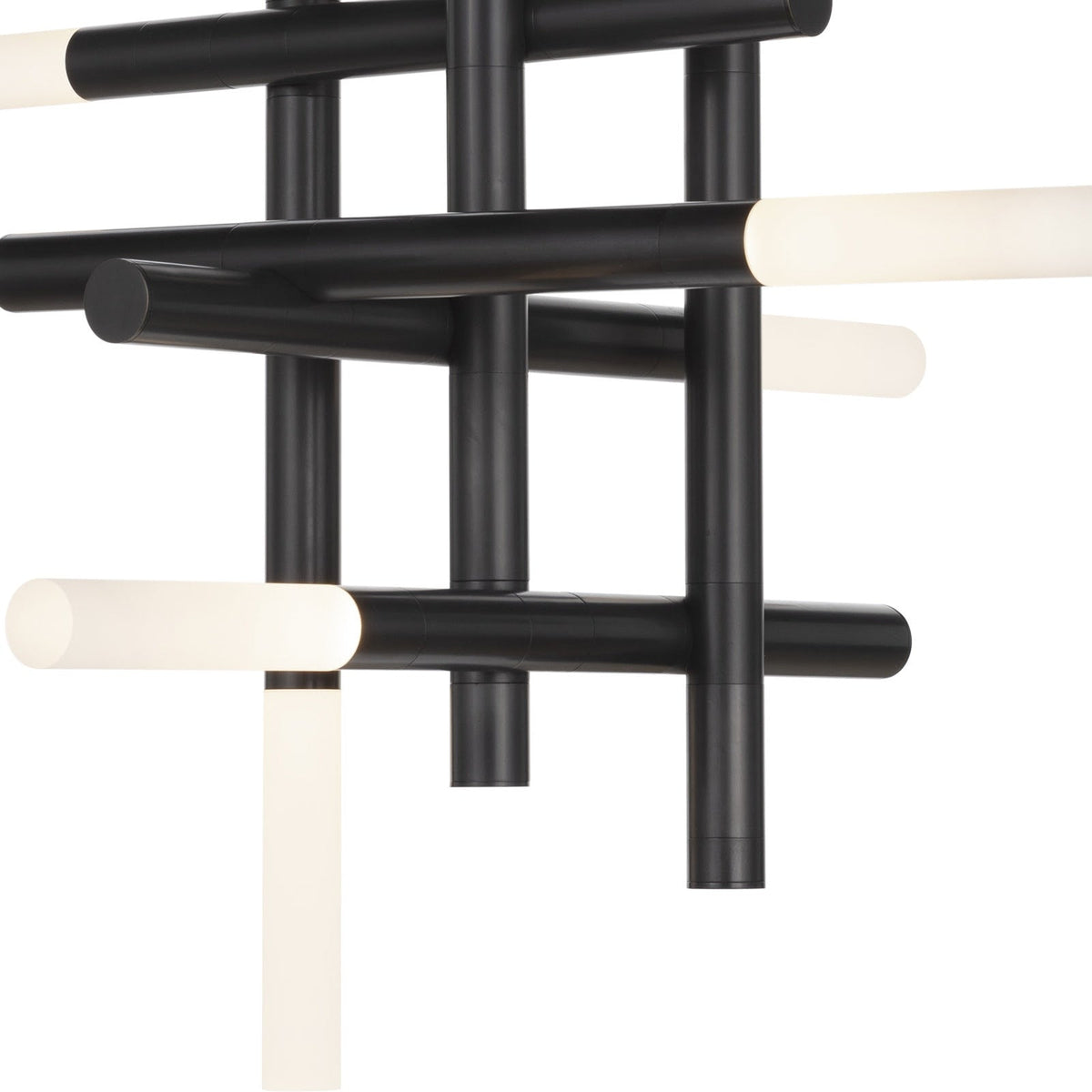 Grid Arm Frosted Acrylic LED Chandelier