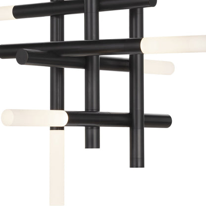 Grid Arm Frosted Acrylic LED Chandelier