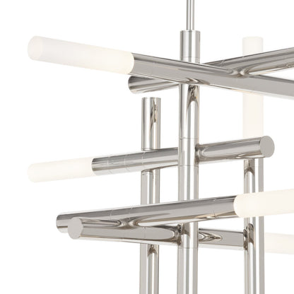 Grid Arm Frosted Acrylic LED Chandelier