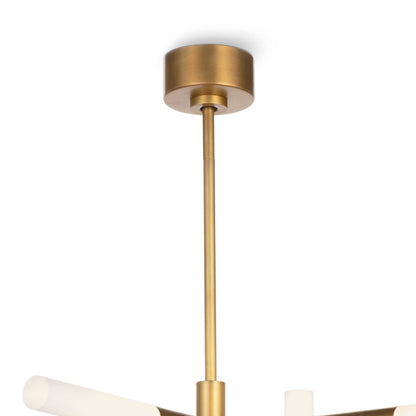 Grid Arm Frosted Acrylic LED Chandelier