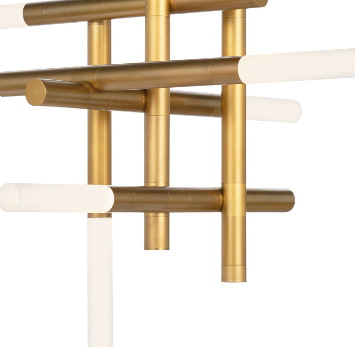 Grid Arm Frosted Acrylic LED Chandelier