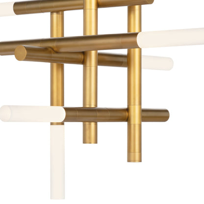 Grid Arm Frosted Acrylic LED Chandelier