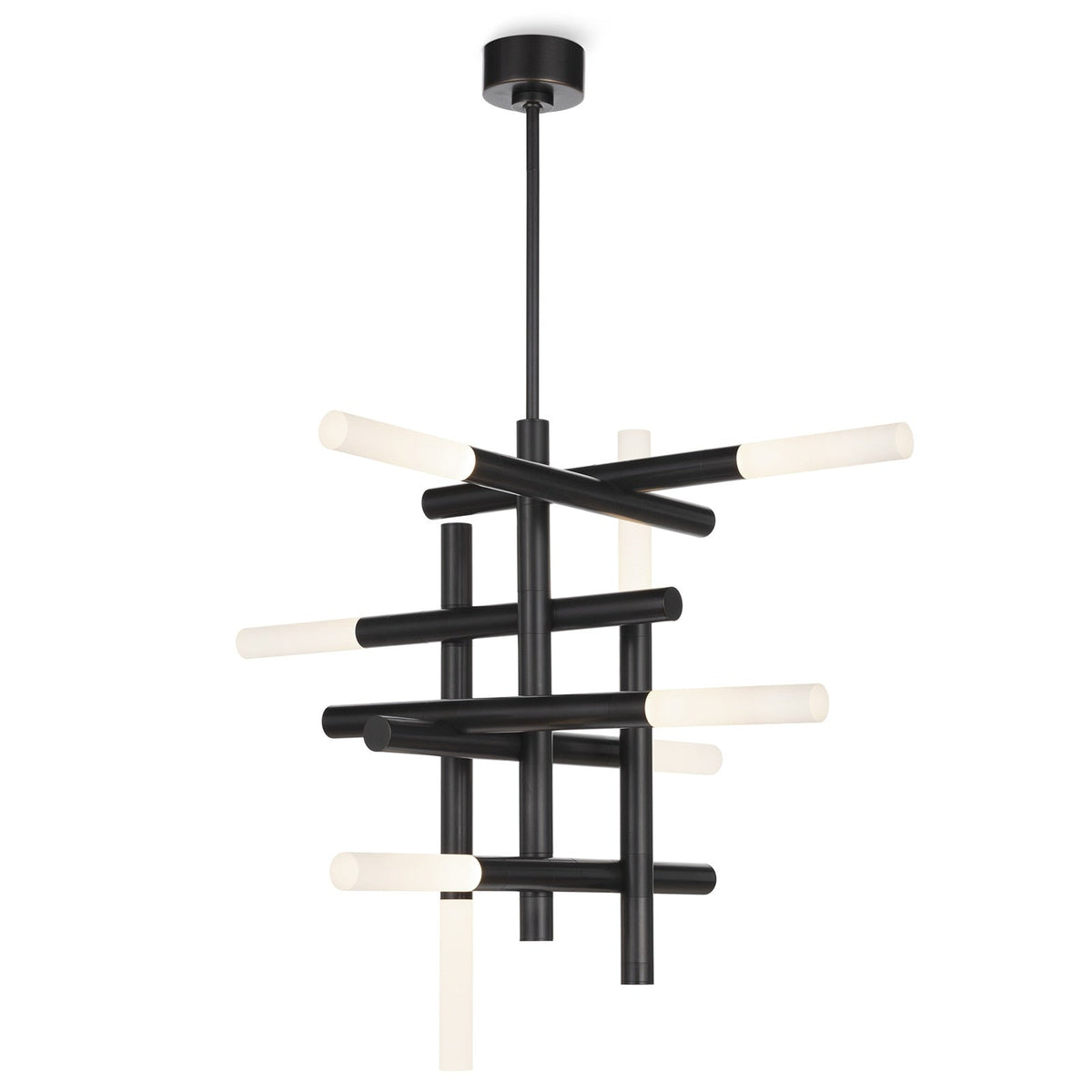 Grid Arm Frosted Acrylic LED Chandelier