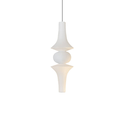 Washi Paper E Pendant Light ∅ 18.9″ x H 59.1″ / Dia 48cm x H 150cm (E27 Bulb: 3 pieces) / White Pendant light