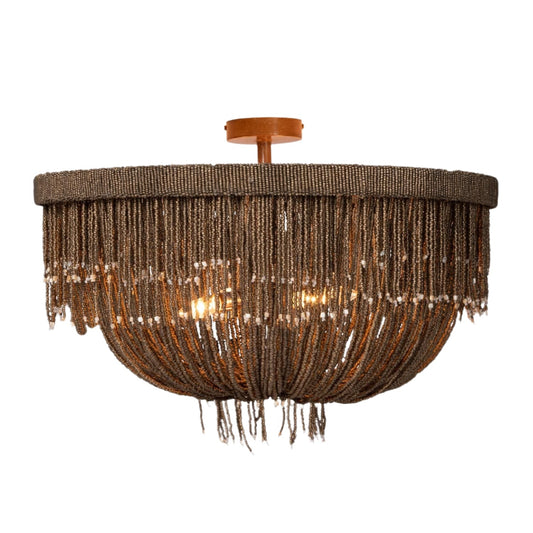 Handcrafted Multi-Finish Semi-Flush Ceiling Light