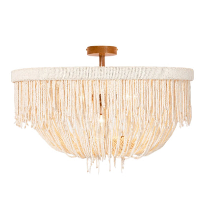 Handcrafted Multi-Finish Semi-Flush Ceiling Light