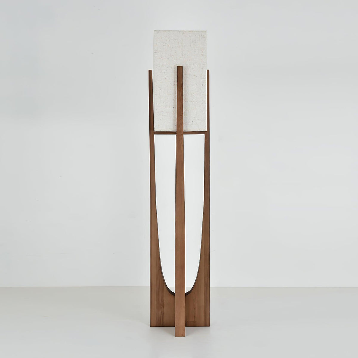 Hearthshade Walnut Ash Fabric Floor Lamp