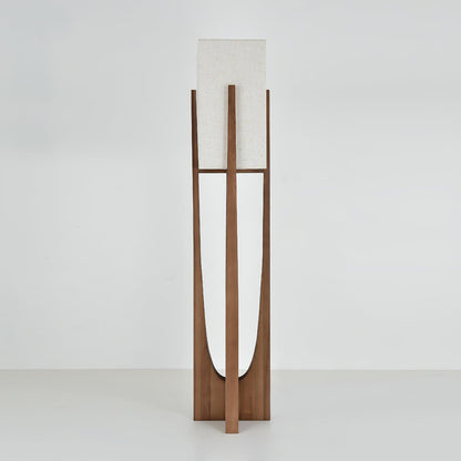 Hearthshade Walnut Ash Fabric Floor Lamp