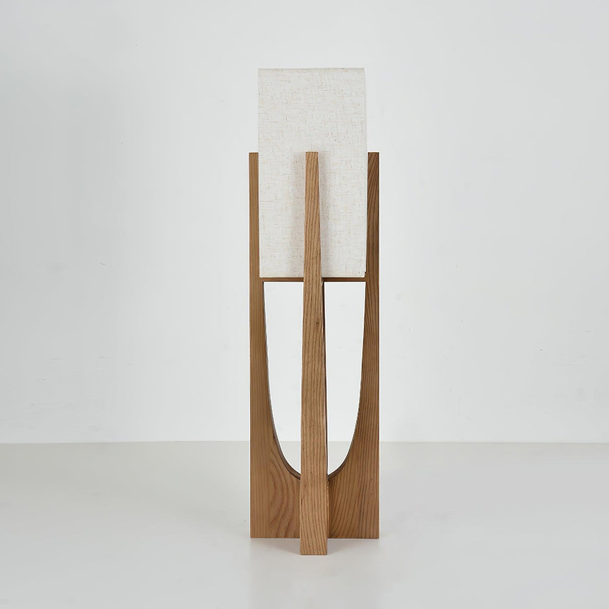 Hearthshade Walnut Ash Fabric Floor Lamp