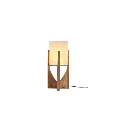 Hearthshade Walnut Ash Fabric Floor Lamp