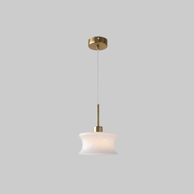 Anath Pendant Light ∅ 7.9″ x H 9.4″ / Dia 20cm x H 24cm / Gold + White Pendant light