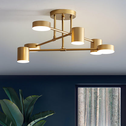 Hubburst Gold Black White LED Ceiling Light