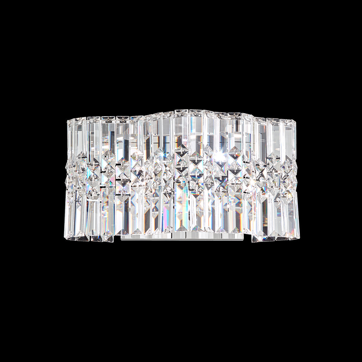 Interlaced Optic Crystal Adjustable Wall Sconce