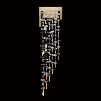 Intersected Crystal Brass LED Wall Sconce