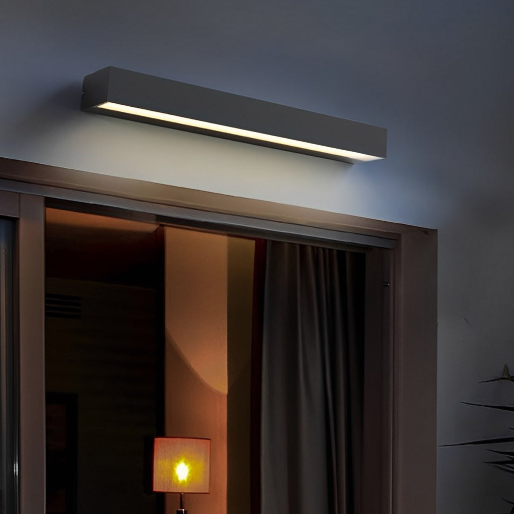 IP65 Aluminium Outdoor Pillar Wall Light / Warm Light / Small Size Wall Lamp