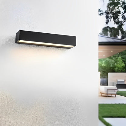 IP65 Aluminium Outdoor Pillar Wall Light / Warm Light / Medium Word Wall Lamp
