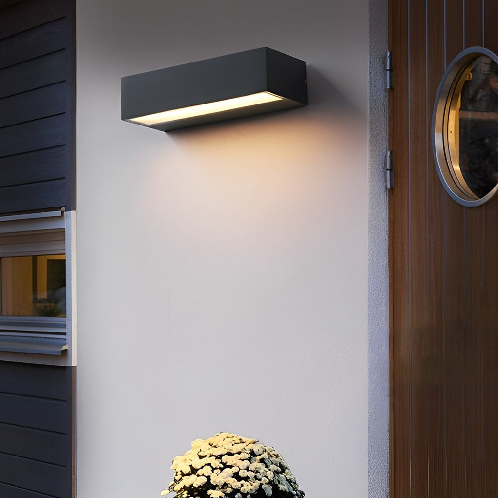 IP65 Aluminium Outdoor Pillar Wall Light / Warm Light / Large Wall Lamp
