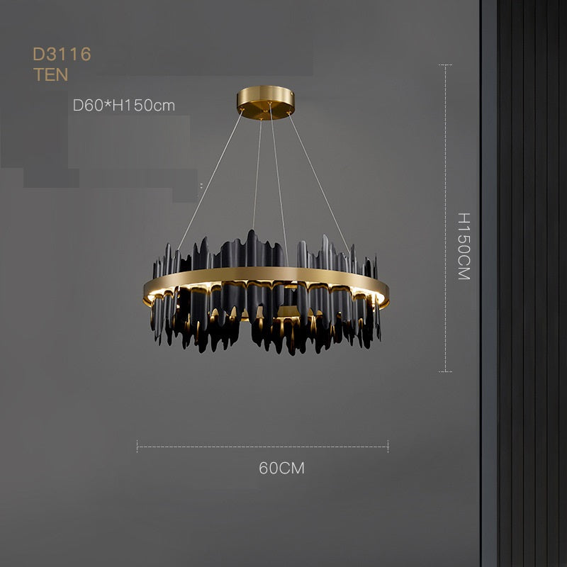Italian Minimalist Luxury Ring Chandelier