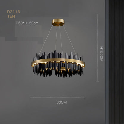Italian Minimalist Luxury Ring Chandelier