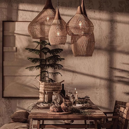 Javara Natural Rattan Pendant