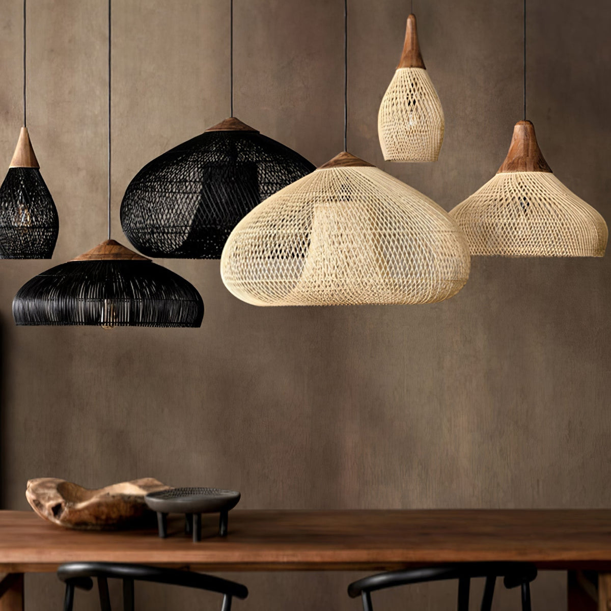 Javara Natural Rattan Pendant