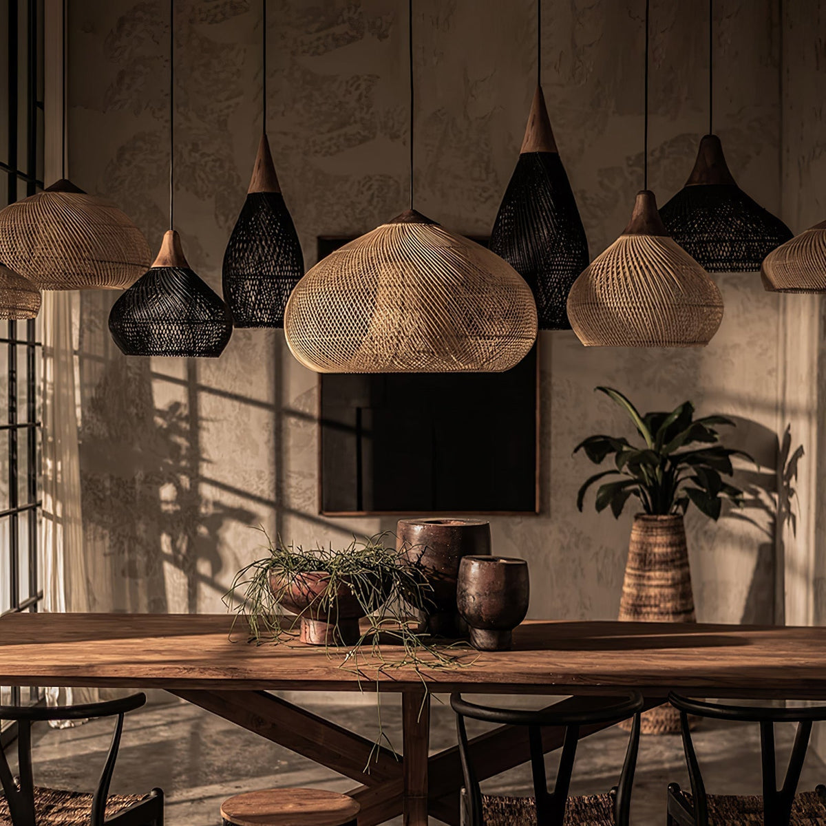 Javara Natural Rattan Pendant