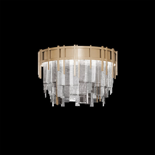 Jazz Cascade Multi-Tone Glass Flush Mount