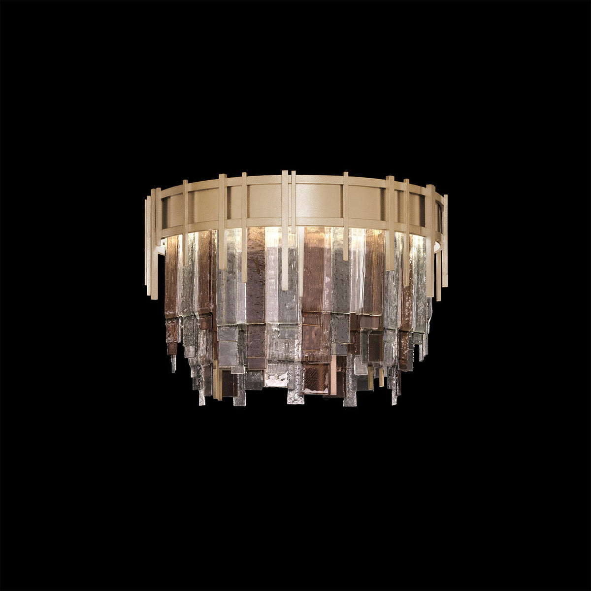 Jazz Cascade Multi-Tone Glass Flush Mount
