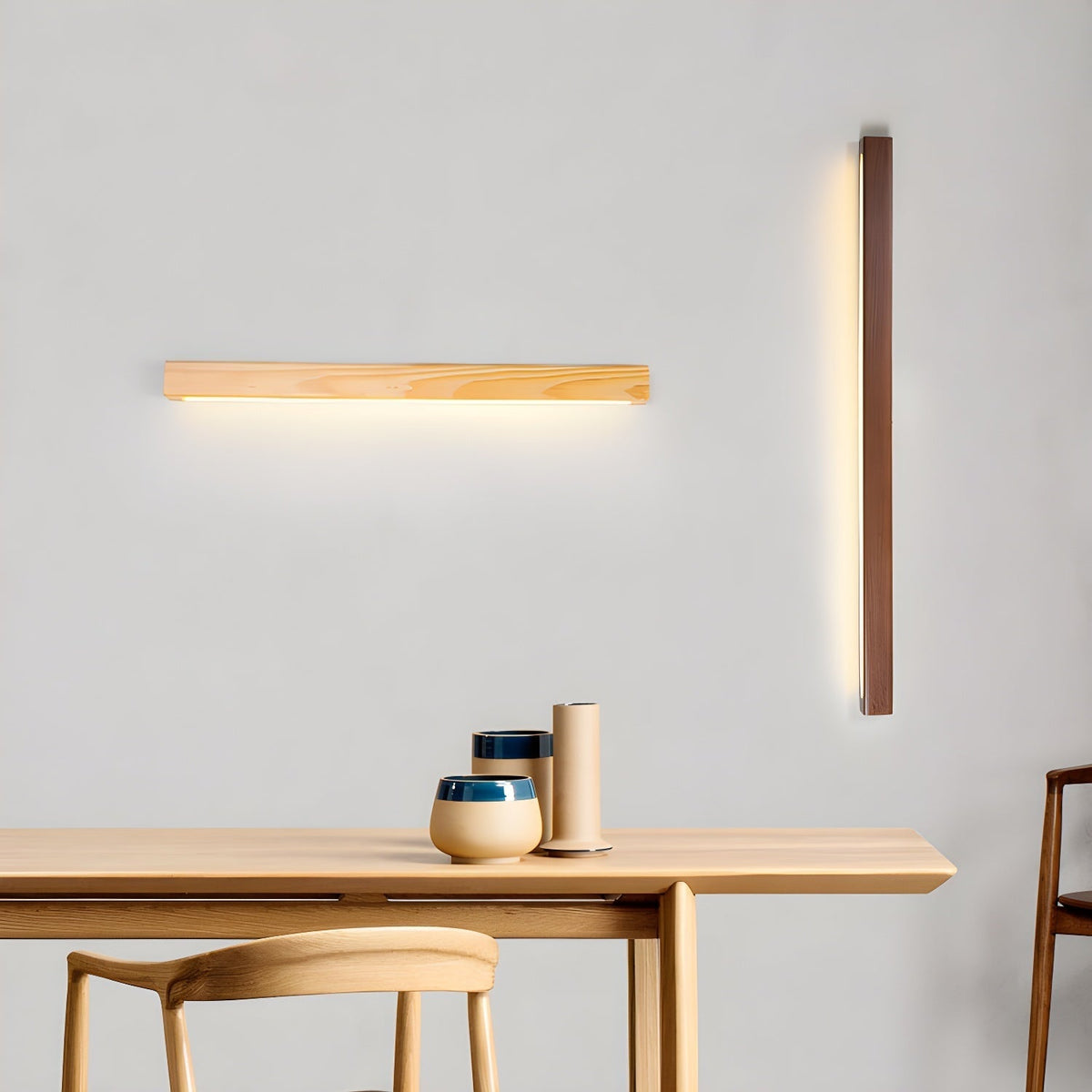 Lathen Wood Walnut LED Wall Light