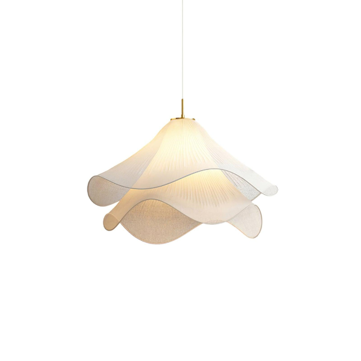 Ethereal Bloom Pendant Light ∅ 15.7″ x H 10.2″ / Dia 40cm x H 26cm / Gold & White Pendant light