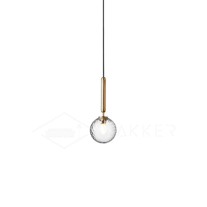Lentura Brass Glass Multi-Light Pendant
