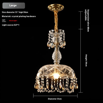 Light Luxury Crystal Glass Pendant Light / 2618 Medium Three Colors