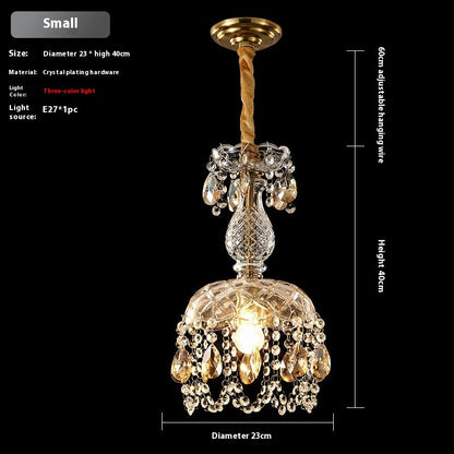 Light Luxury Crystal Glass Pendant Light / 2618 Large Three Colors