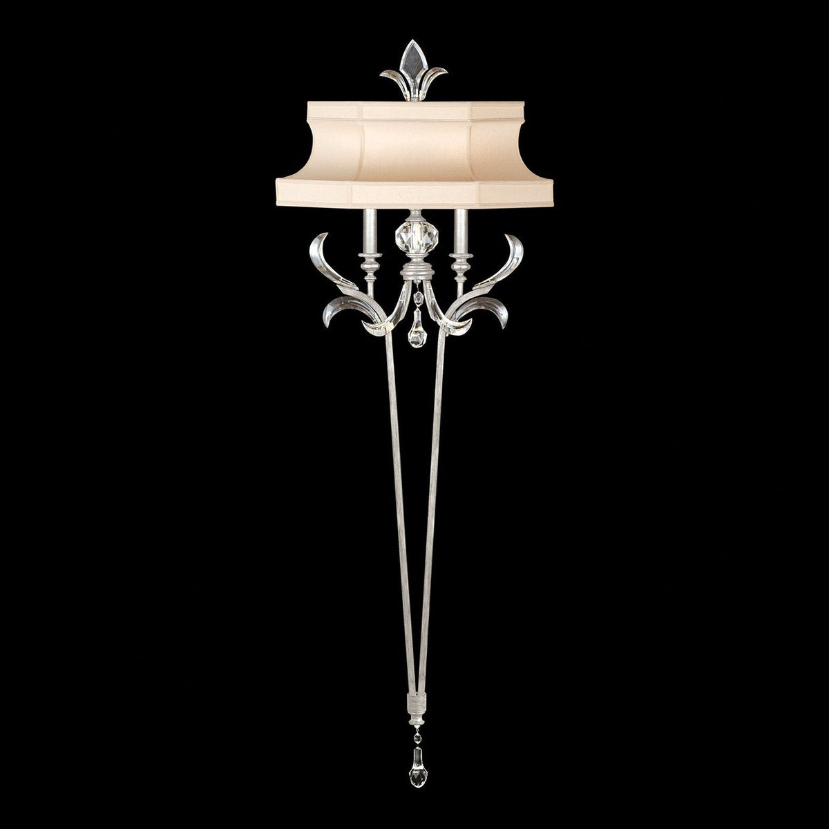 Linear Beveled Curve Wall Sconce