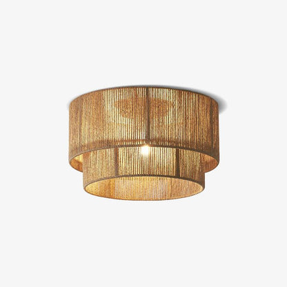Loomshade Brown Hemp Ceiling Light