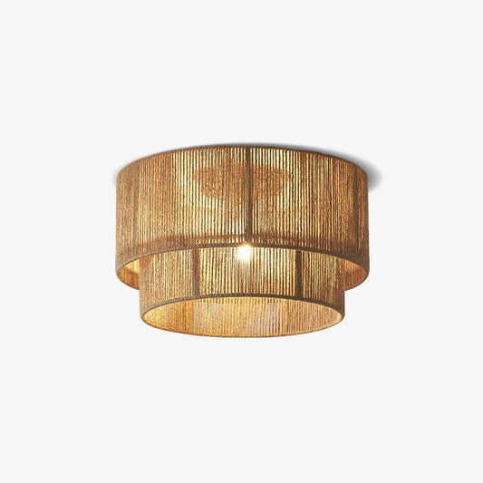 Loomshade Brown Hemp Ceiling Light