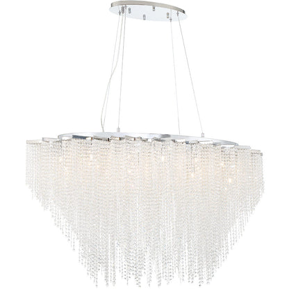 Lucentfall Chrome Crystal Chandelier