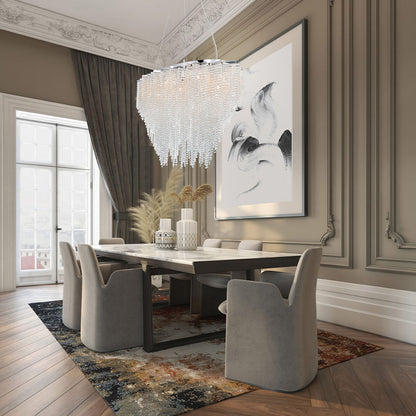 Lucentfall Chrome Crystal Chandelier