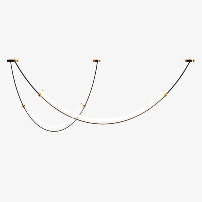 Luminous Circuit Gold Black LED Pendant