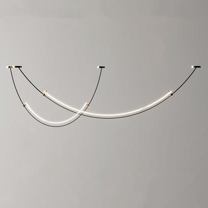 Luminous Circuit Gold Black LED Pendant