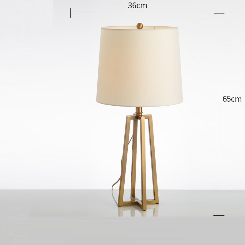 Luxury Fabric Shade Designer Table Lamp / D / AU