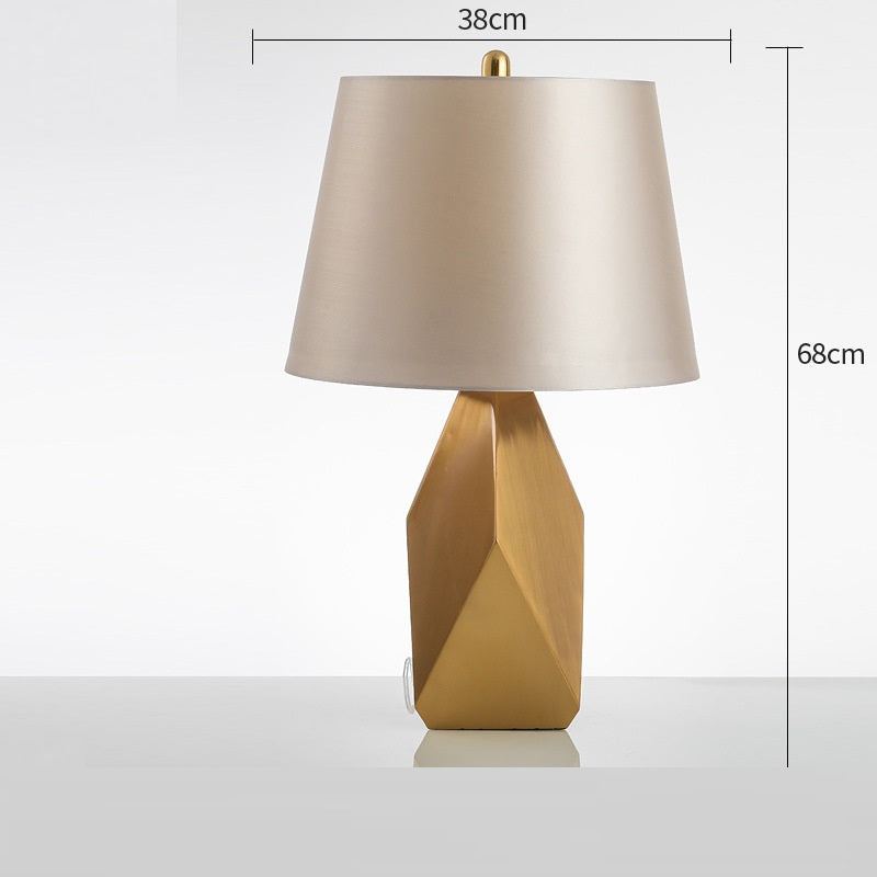 Luxury Fabric Shade Designer Table Lamp / A / US