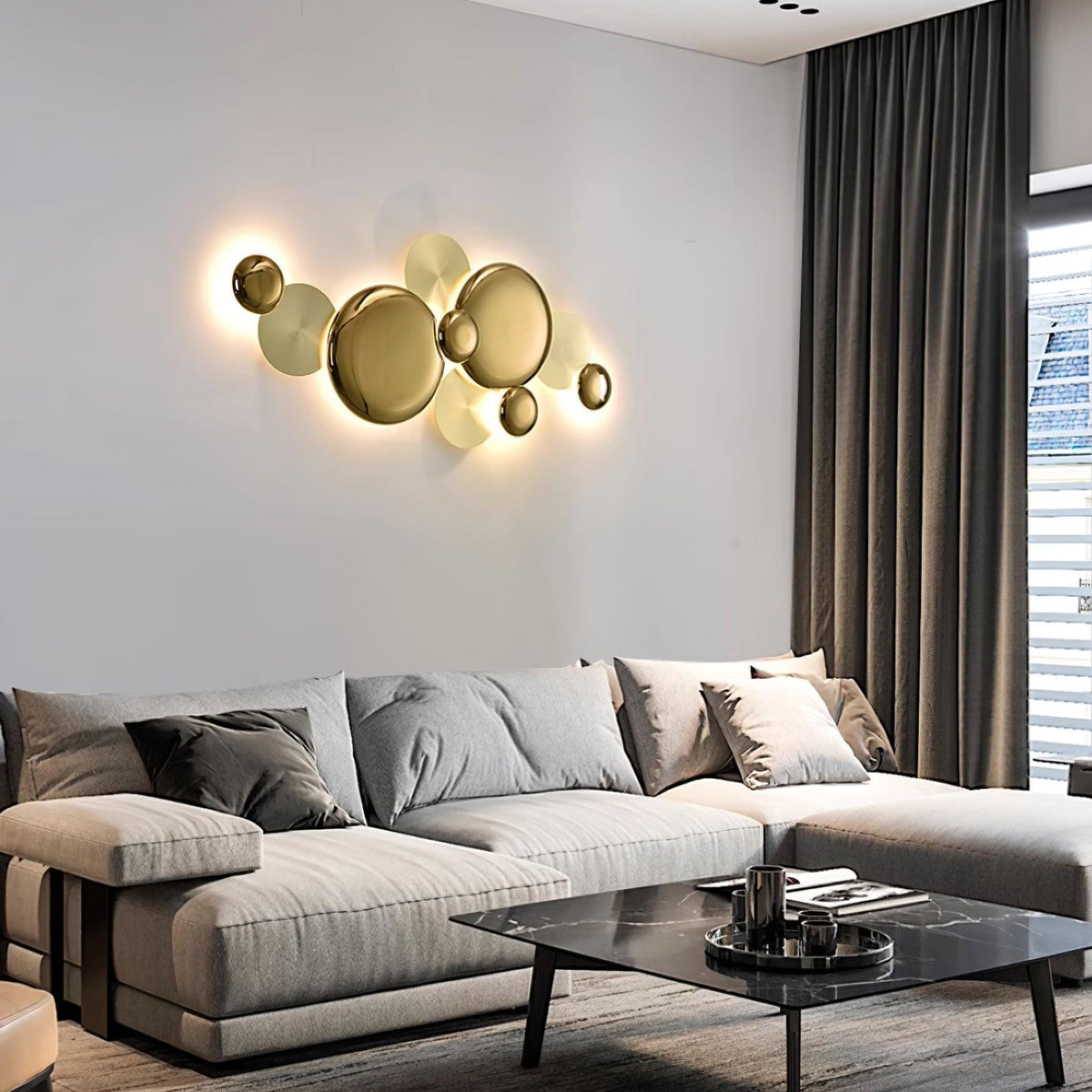 Marblance Gold Wall Lamp