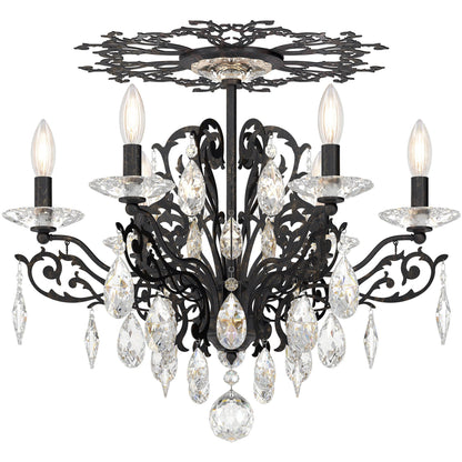 Masquerade Branch Heirloom Gold Crystal Ceiling Light