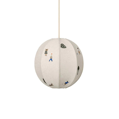 Meadowstitch White Textile Pendant