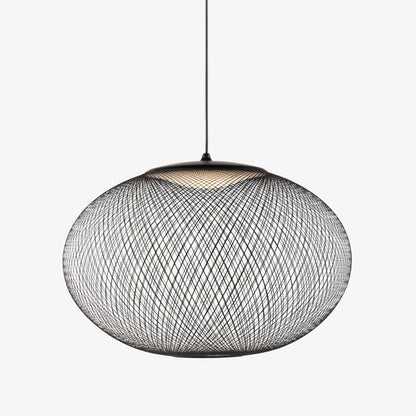 Mesh Shell Black White LED Multi-Light Pendant