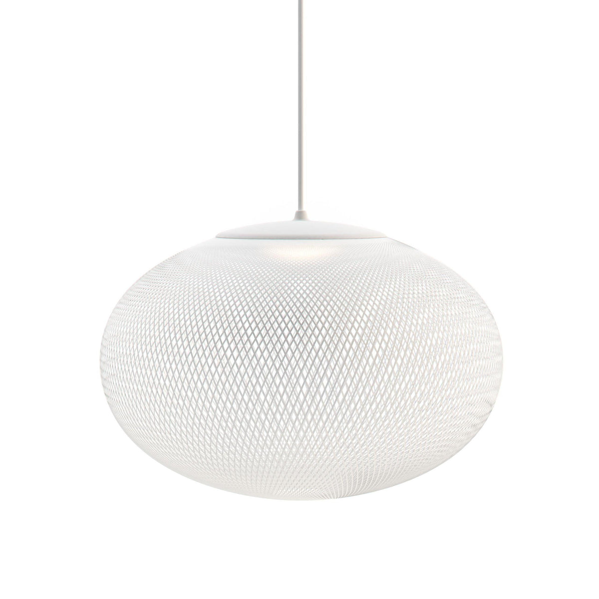 Mesh Shell Black White LED Multi-Light Pendant