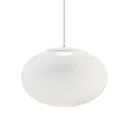 Mesh Shell Black White LED Multi-Light Pendant