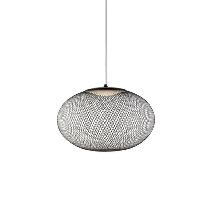 Mesh Shell Black White LED Multi-Light Pendant