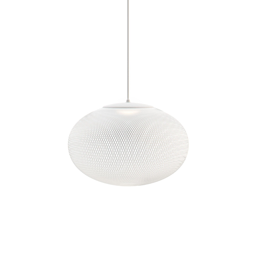 Mesh Shell Black White LED Multi-Light Pendant